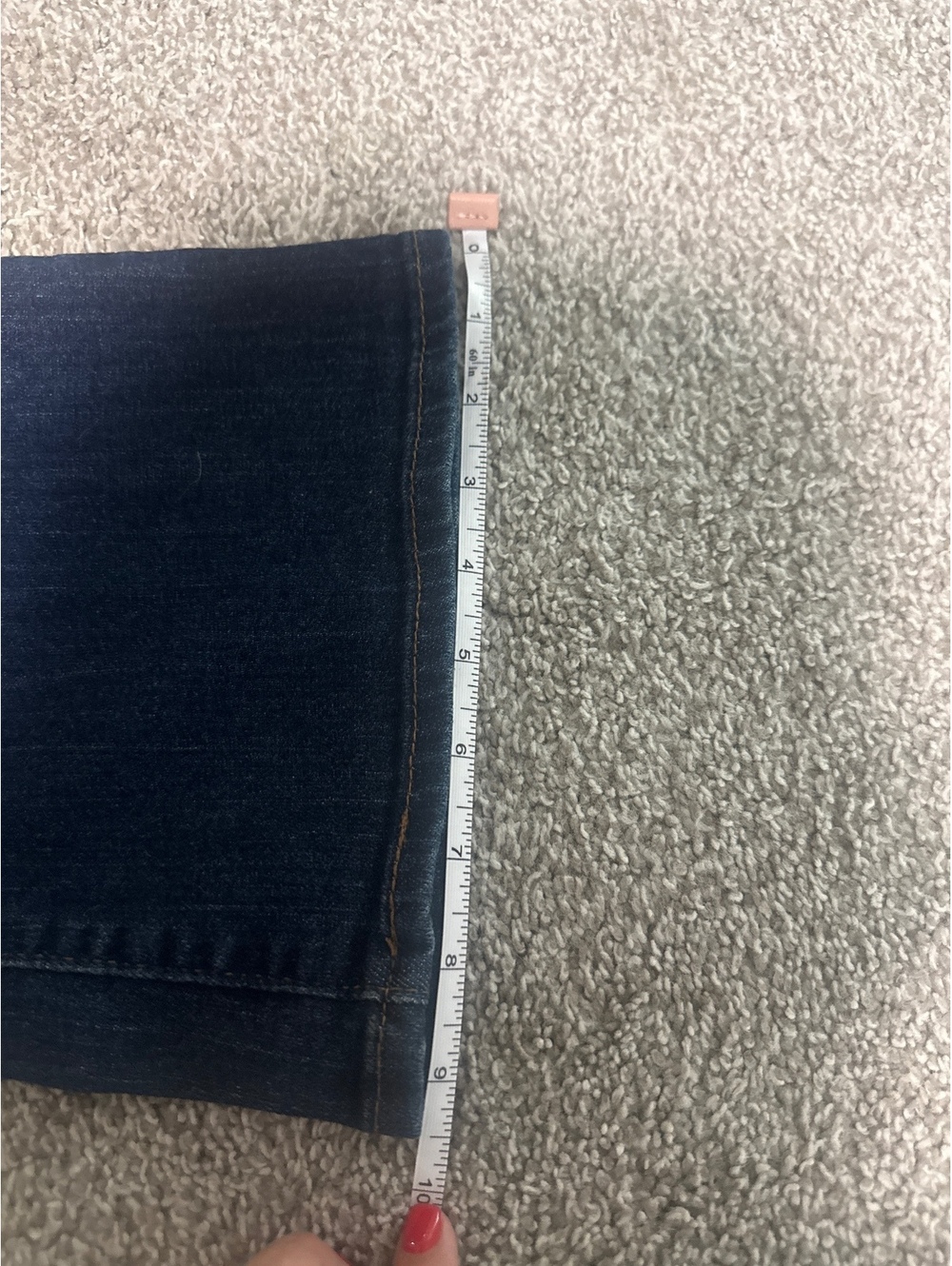Levi's Signature Mid Rise Bootcut Jeans Size 10 Dark Blue Denim - Picture 3 of 6